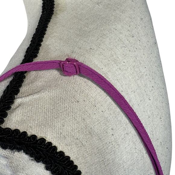 Bar III SZ 14 Maxi Dress V-Neck Spaghetti Straps Lined Slits Rear Zip Amethyst - Picture 9 of 12